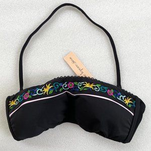 Nanette Lepore Swim Embroidered Floral Bandeau